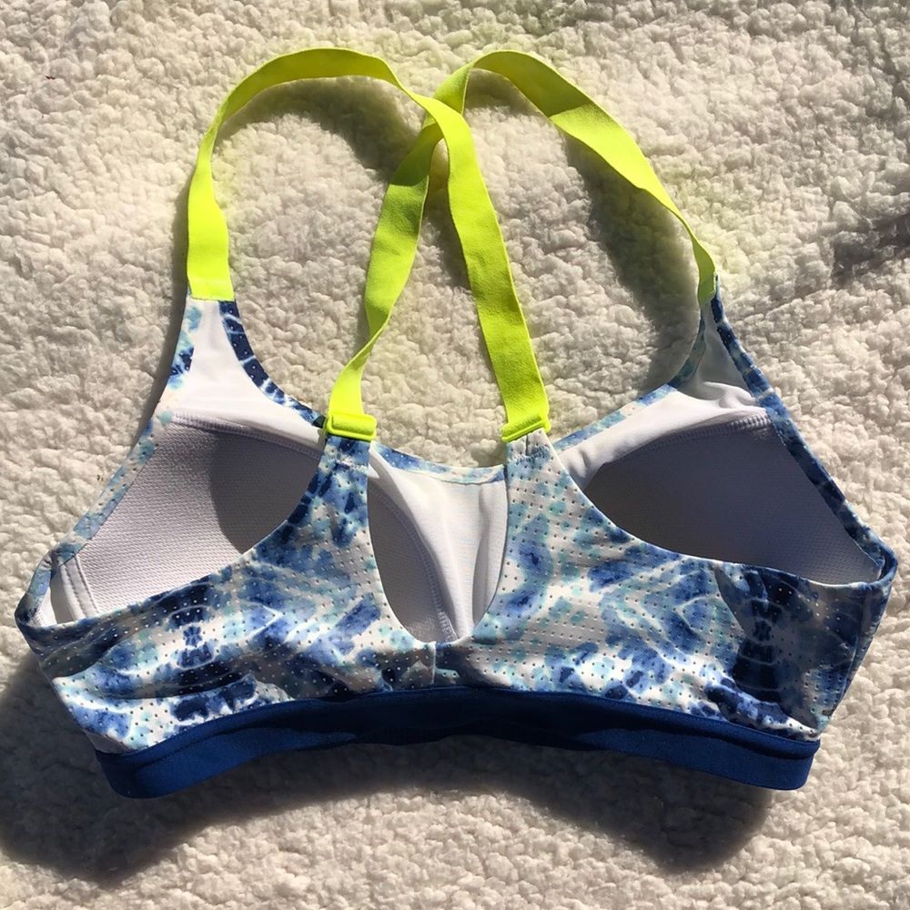 Victoria’s Secret VSX Sports Bra Tie Dye Blue 34C - Picture 5 of 13